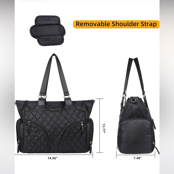 V-COOOL Breast Pump Tote Bag with Breastmilk Cooler Bag, Large - Picture 4 of 10